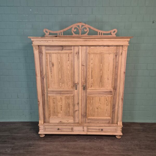 Wardrobe Jugendstil 1900 Pine - Image 3