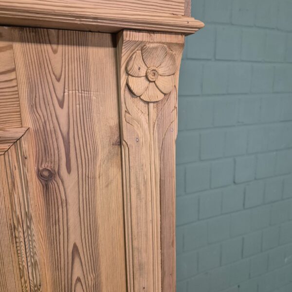 Wardrobe Jugendstil 1900 Pine - Image 9