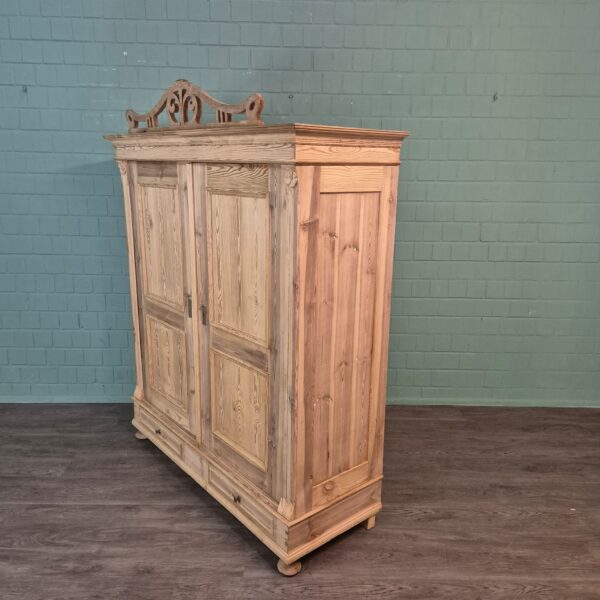 Wardrobe Jugendstil 1900 Pine - Image 4
