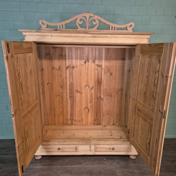Wardrobe Jugendstil 1900 Pine - Image 12