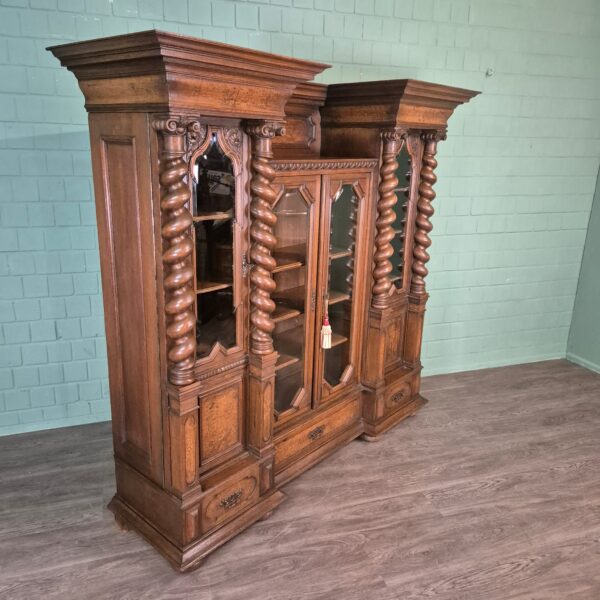 Cabinet Neo-baroque 1890 Oak - Image 4