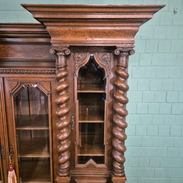 Cabinet Neo-baroque 1890 Oak - Image 10