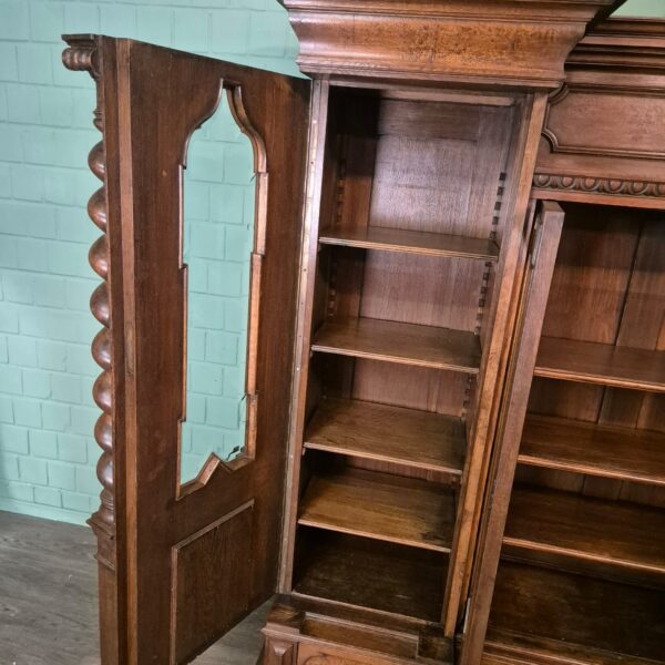 Cabinet Neo-baroque 1890 Oak - Image 18