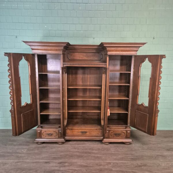 Cabinet Neo-baroque 1890 Oak - Image 17