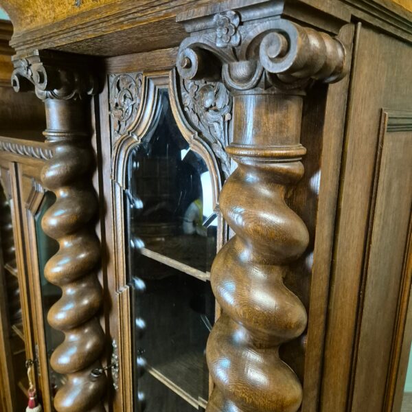 Cabinet Neo-baroque 1890 Oak - Image 15