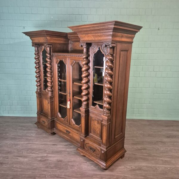 Cabinet Neo-baroque 1890 Oak - Image 5