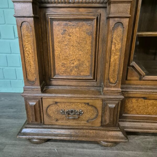 Cabinet Neo-baroque 1890 Oak - Image 11
