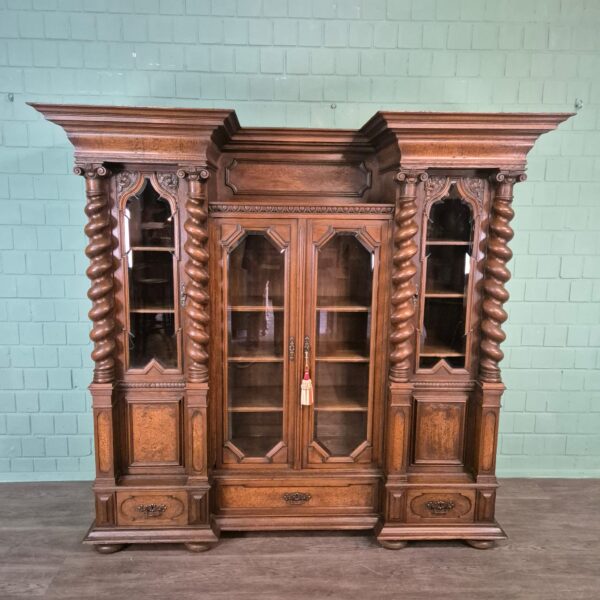 Cabinet Neo-baroque 1890 Oak - Image 3