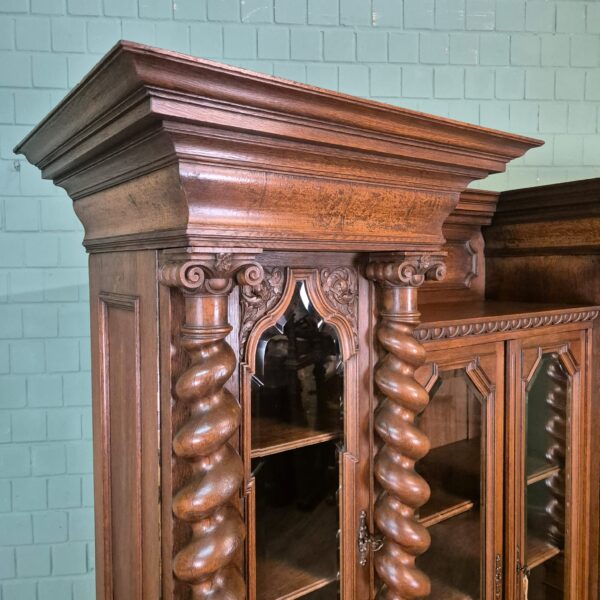Cabinet Neo-baroque 1890 Oak - Image 7