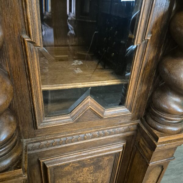 Cabinet Neo-baroque 1890 Oak - Image 13