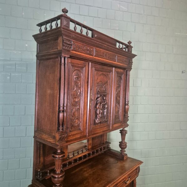 Cabinet Gründerzeit 1880 Oak - Image 5