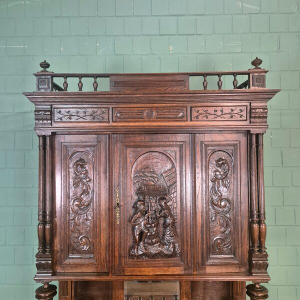 Cabinet Gründerzeit 1880 Oak - Image 18