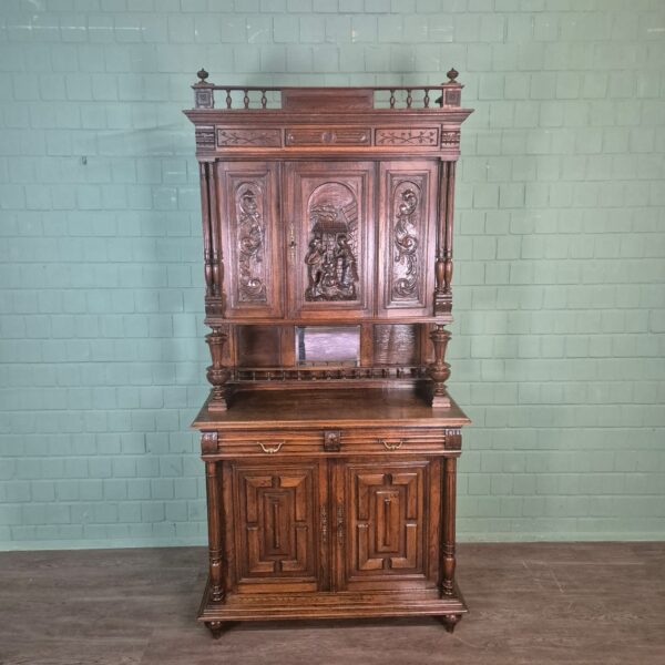Cabinet Gründerzeit 1880 Oak - Image 3