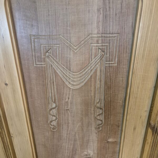 Wardrobe Jugendstil 1900 Pine - Image 8