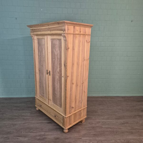 Wardrobe Jugendstil 1900 Pine - Image 4