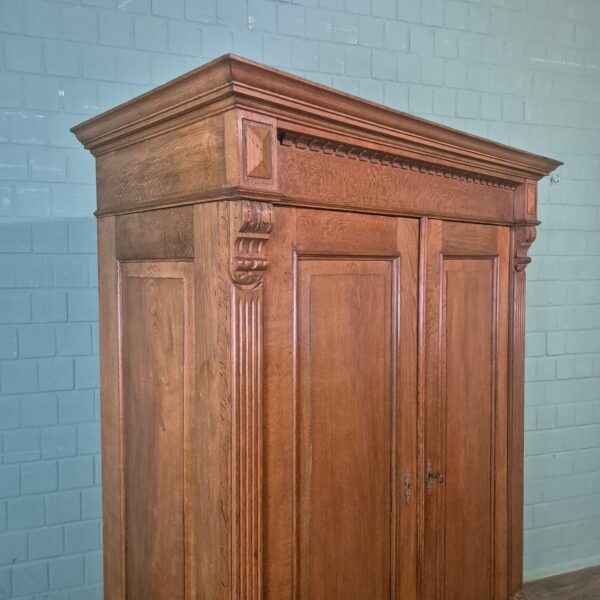 Wardrobe Gründerzeit 1880 Oak - Image 5
