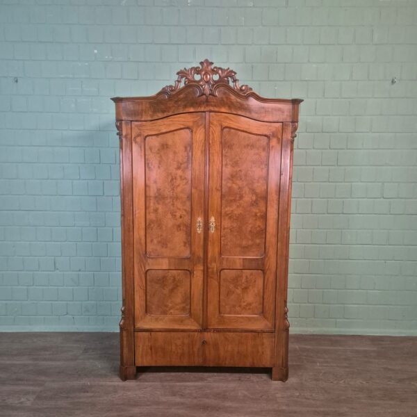Wardrobe Gründerzeit 1870 Walnut - Image 3