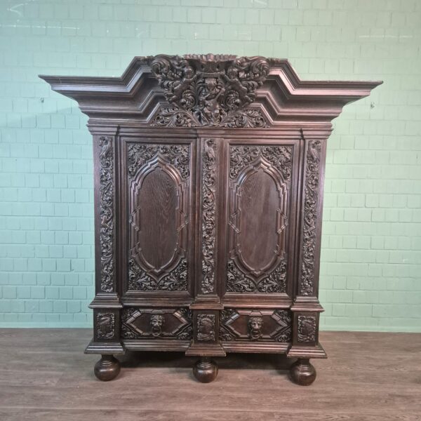 Hamburger Wardrobe 1880 Oak - Image 3