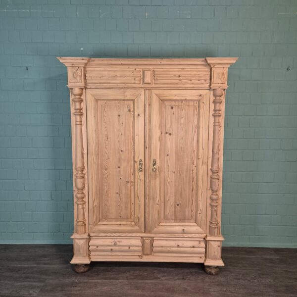 Wardrobe Gründerzeit 1880 Pine - Image 3