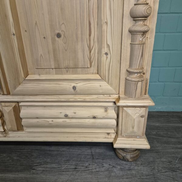 Wardrobe Gründerzeit 1880 Pine - Image 9
