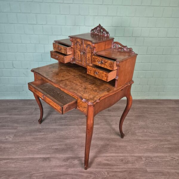 Ladies' desk Louis Philippe 1860 Walnut - Image 11