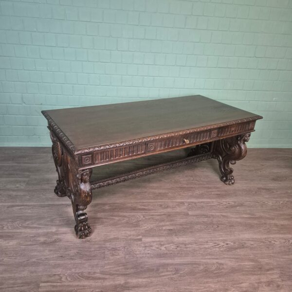 Desk Oak Neo-baroque 1920