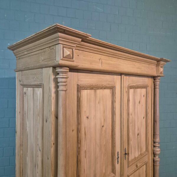 Wardrobe Gründerzeit 1880 Pine - Image 11