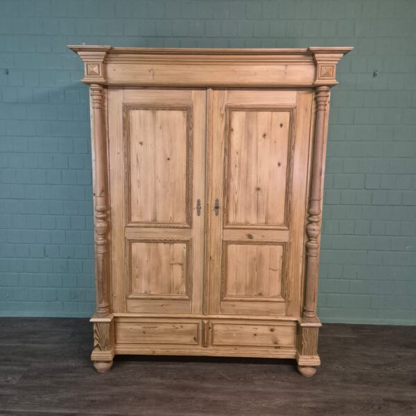 Wardrobe Gründerzeit 1880 Pine - Image 3