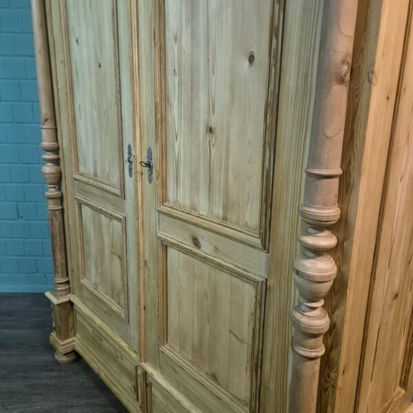 Wardrobe Gründerzeit 1880 Pine - Image 8