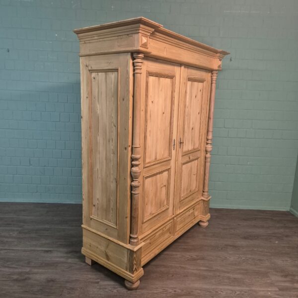Wardrobe Gründerzeit 1880 Pine - Image 4