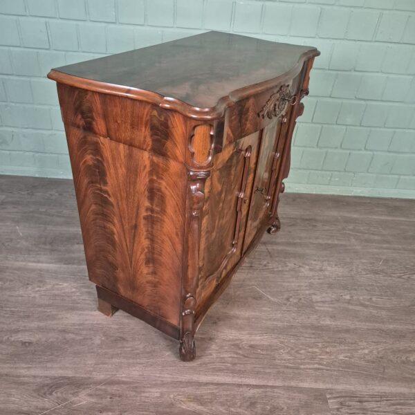 Cabinet Biedermeier 1860 Mahogany - Image 4