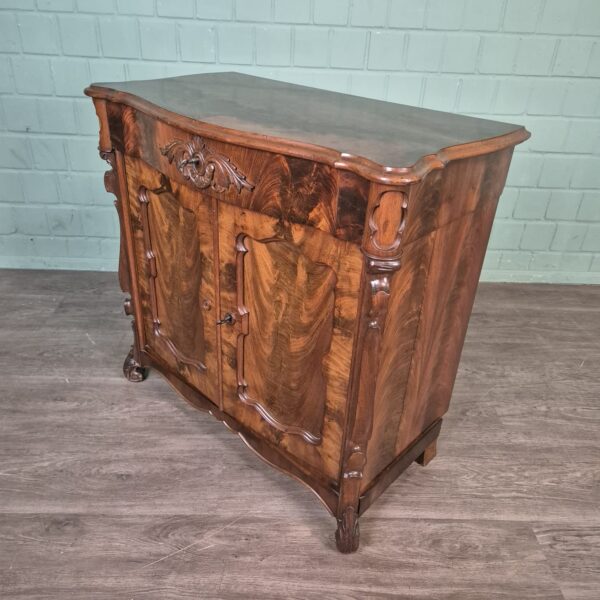 Cabinet Biedermeier 1860 Mahogany - Image 7