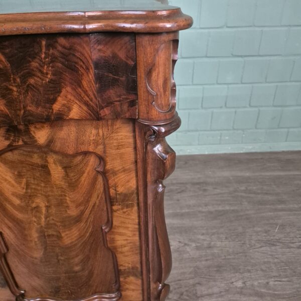 Cabinet Biedermeier 1860 Mahogany - Image 11