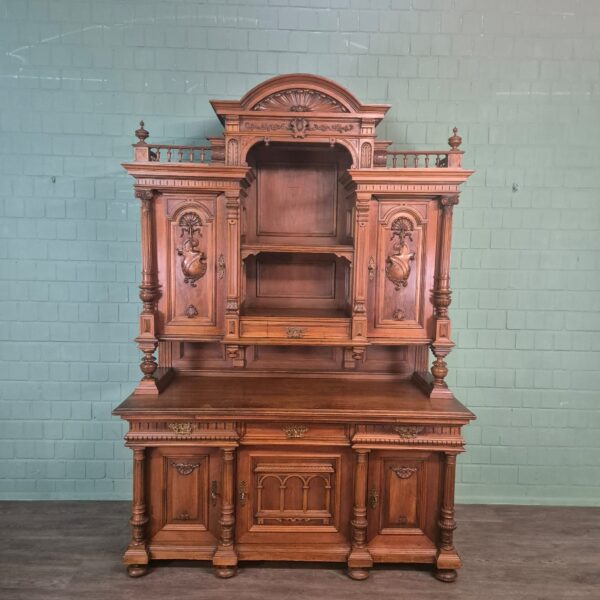 Cabinet Gründerzeit 1880 Walnut - Image 3