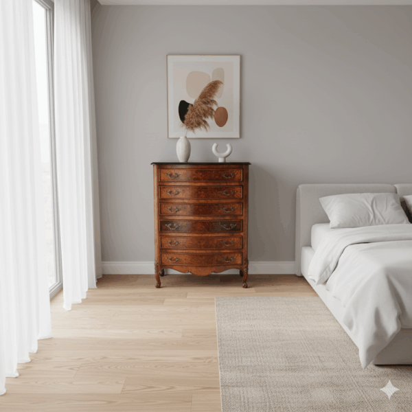 Chest of Drawers Neo-baroque Walnut 0,54 m - Image 2