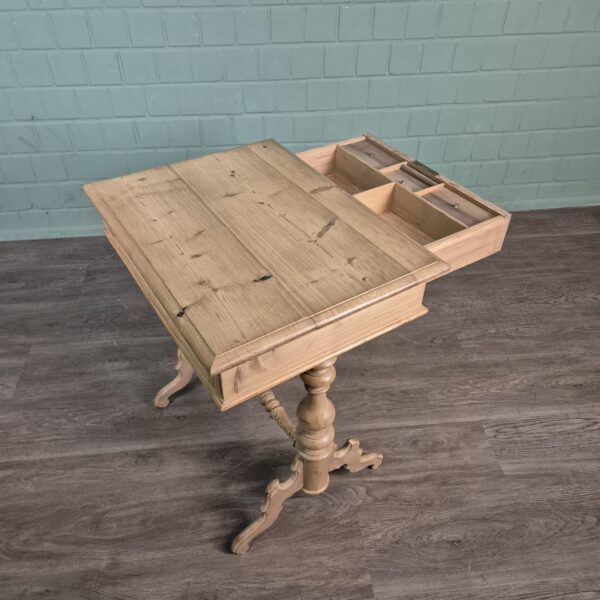 Sewing Table Gründerzeit 1880 Pine - Image 15