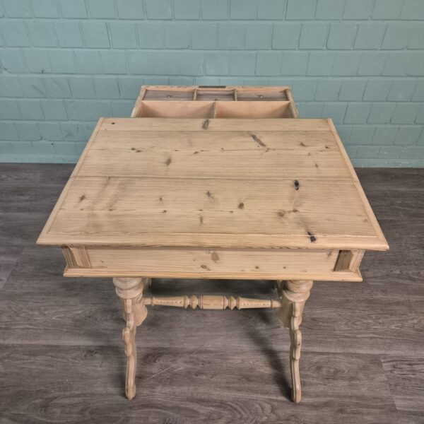 Sewing Table Gründerzeit 1880 Pine - Image 14