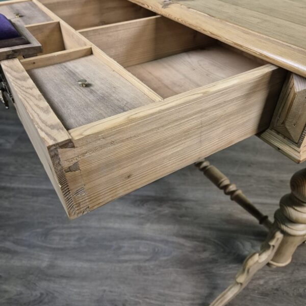 Sewing Table Gründerzeit 1880 Pine - Image 11