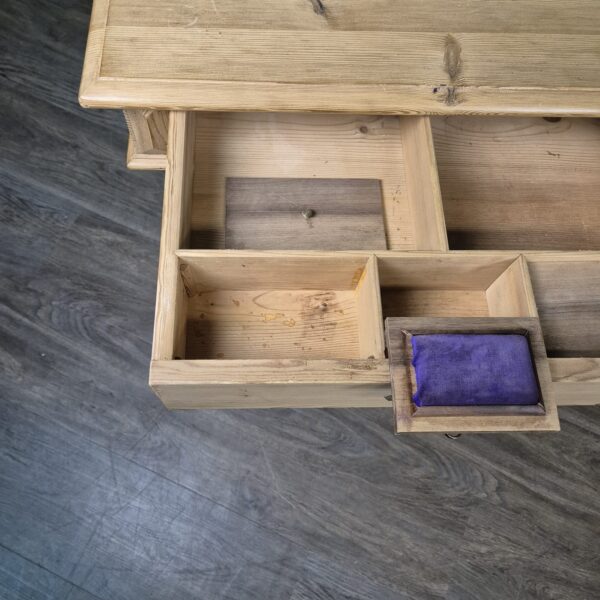 Sewing Table Gründerzeit 1880 Pine - Image 12