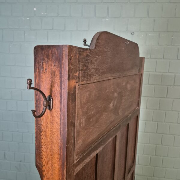 Coat Rack Art-Deco 1930 Oak - Image 17