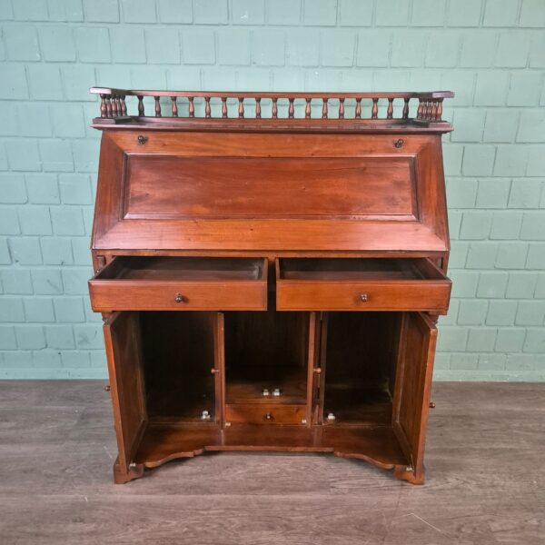 Mahogany Slanted Folding Secretary, 1.00 m - Image 11