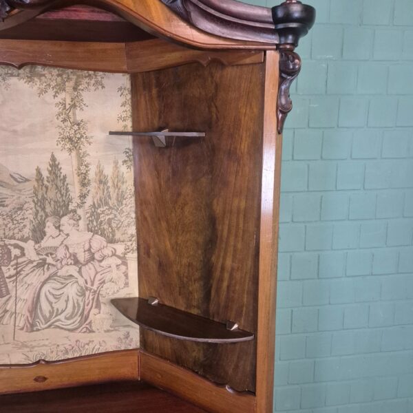 Corner Cabinet Biedermeier 1860 Walnut - Image 11