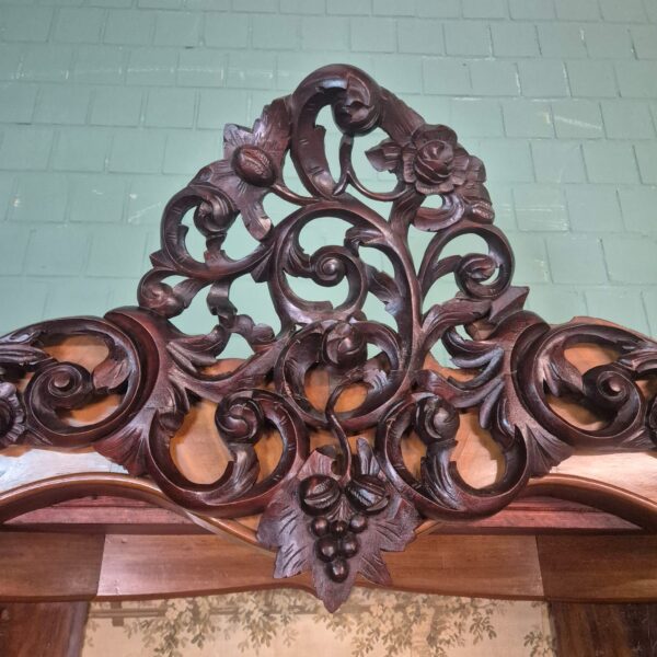 Corner Cabinet Biedermeier 1860 Walnut - Image 8