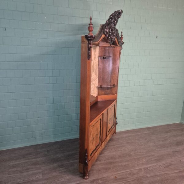 Corner Cabinet Biedermeier 1860 Walnut - Image 3