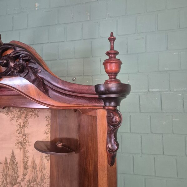 Corner Cabinet Biedermeier 1860 Walnut - Image 13