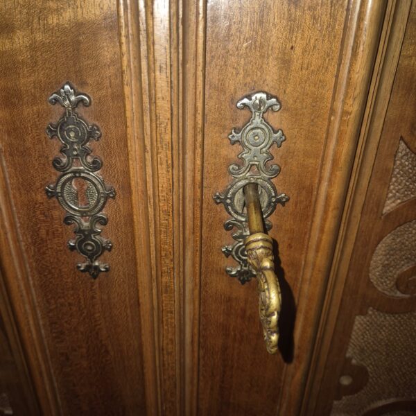 Cabinet Gründerzeit 1890 Walnut - Image 9