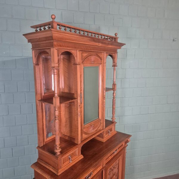 Cabinet Gründerzeit 1890 Walnut - Image 4