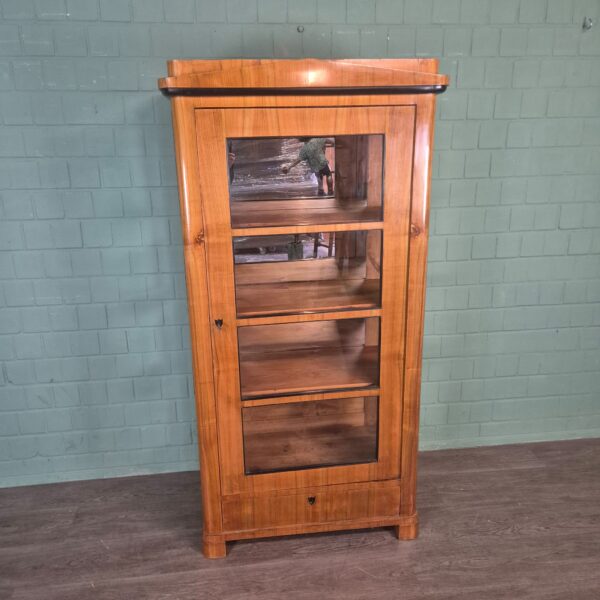 Display Cabinet Biedermeier 1850 Cherry Wood - Image 3