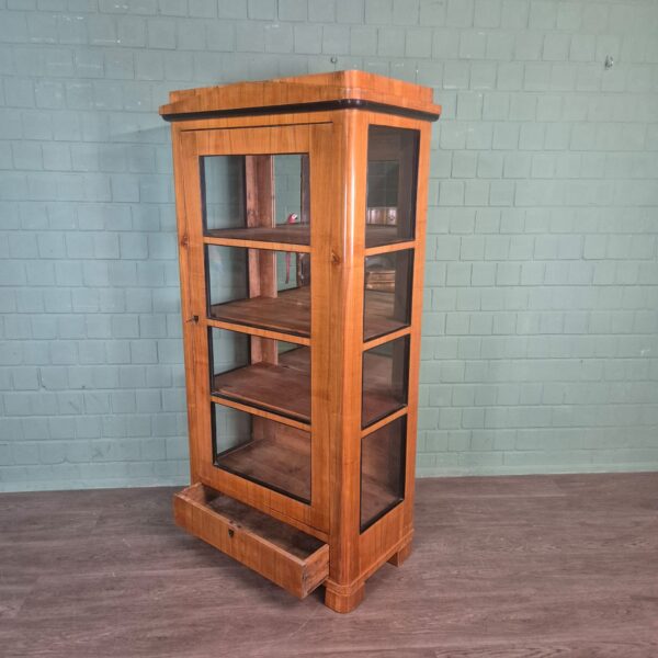 Display Cabinet Biedermeier 1850 Cherry Wood - Image 10