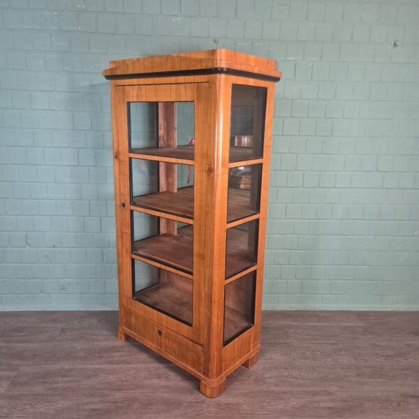 Display Cabinet Biedermeier 1850 Cherry Wood - Image 4